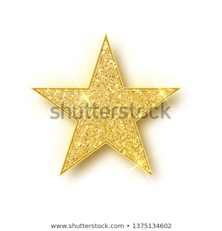 Foto stock: Christmas Golden Stars