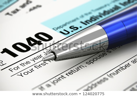 Zdjęcia stock: Close Up View Of The Income Tax Return