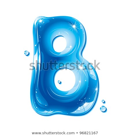 Stockfoto: Abc Series - Water Liquid Letter - Capital B  