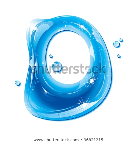 Stock foto: Abc Series - Water Liquid Letter - Capital D  