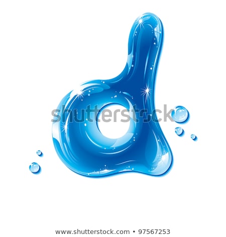 Stock photo: Abc Series - Water Liquid Alphabet - Small Letter D  