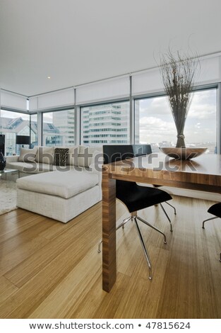 Imagine de stoc: Contemporary Sofa Bamboo Seating Area