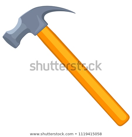 Stock photo: Laborer Hammering