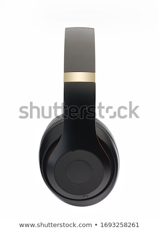 Foto d'archivio: Headphones With The Inscription Dj