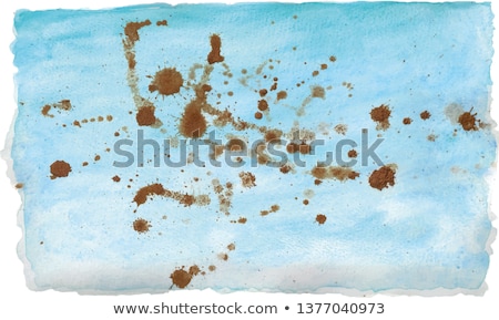 Сток-фото: Rusty Metal Sheet With Spots Of Coffee Or Tea