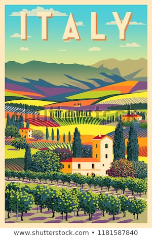 Stockfoto: Italy Travel Vintage Poster