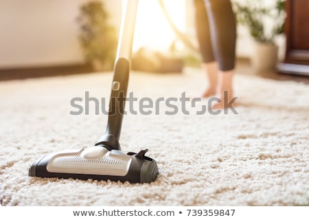 Stok fotoğraf: Girl With Vacuum Cleaner