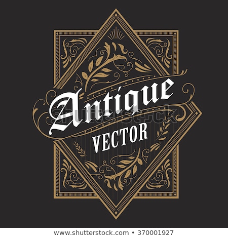 Foto stock: Retro Styled Label Of Beer