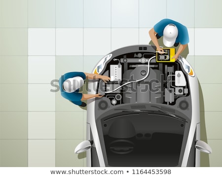 Stock foto: Car Service Infographics 2