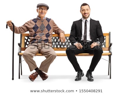 Foto stock: Young Guy In A Suit Posing