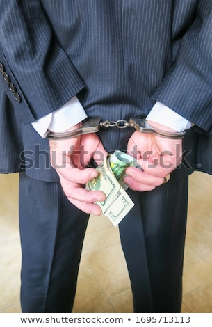 Zdjęcia stock: Businessman Prisoner In Jail Euro Money