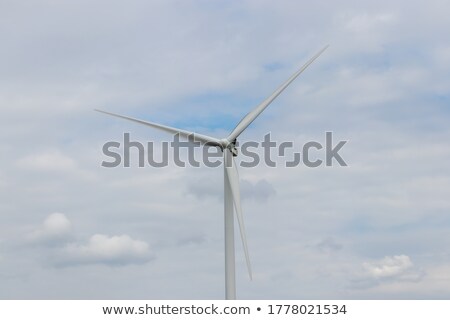 ストックフォト: Windmills On The Maasvlakte Beach