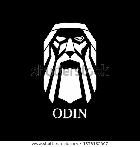 Stock photo: Cartoon Odin Sign