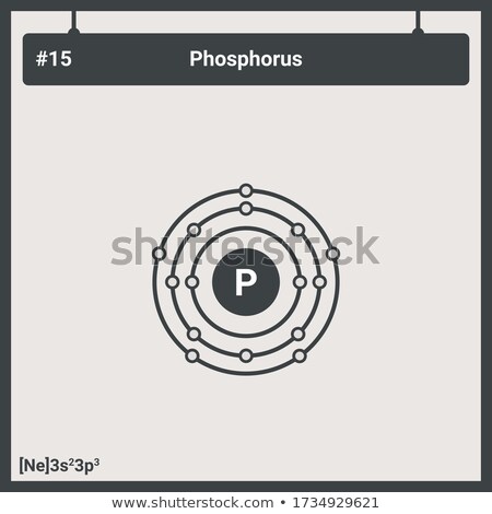 Stock photo: Phosphorus Atom Diagram Concept