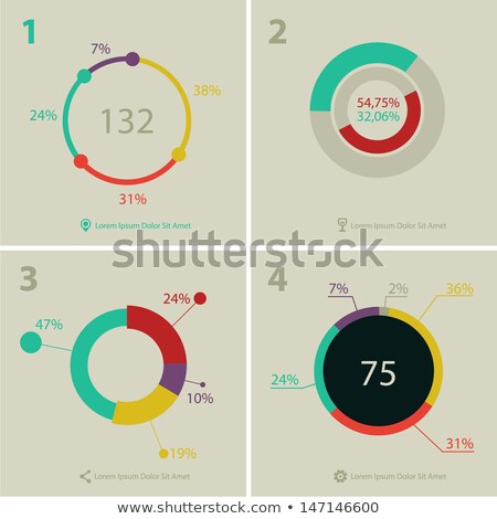 Stockfoto: Modern Ui Flat Style Infographic Layout For Data Display