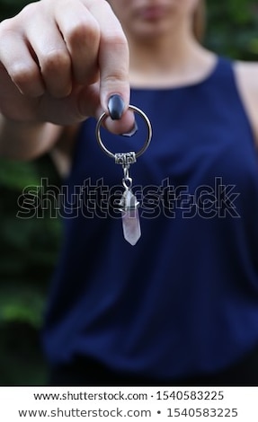 Foto stock: Silver Ring With Crystal