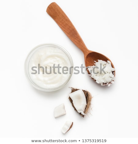 Stock foto: Bowl Of Coconut Butter