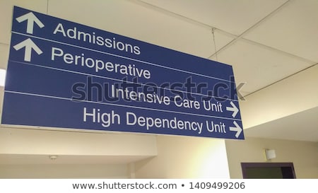 Stock photo: Hospital Directional Sign