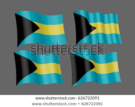 Stock fotó: Wall Flag Of Bahamas