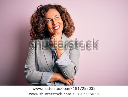 Stock fotó: Pink Jacket Middle Womenbeauty