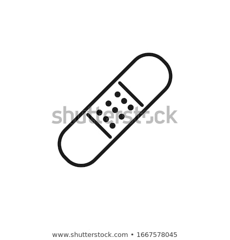 Zdjęcia stock: Medical Healing Plaster Icon Vector Outline Illustration