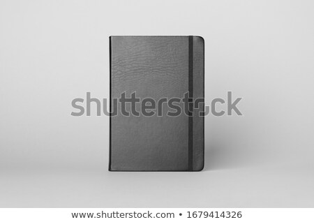 Foto d'archivio: Black Leather Notebook