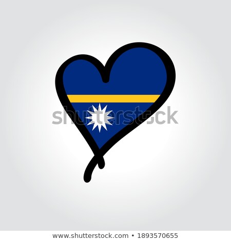 [[stock_photo]]: National Flag Of The Nauru In The Shape Of A Heart And The Inscription I Love Nauru Vector Illustra