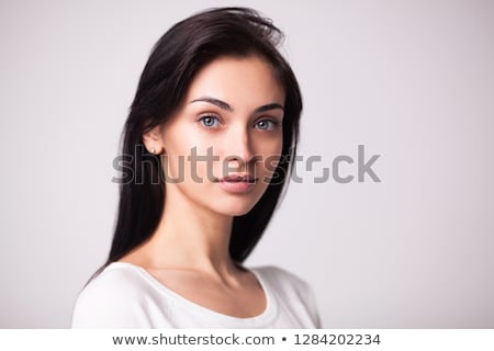 Portrait Of Cute Brunette Lady Posing Foto d'archivio © doodko