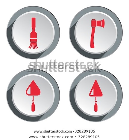 Stockfoto: Labour Red Vector Icon Button