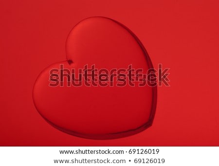 Acrílico em forma de coração em miniatura Foto stock © homydesign