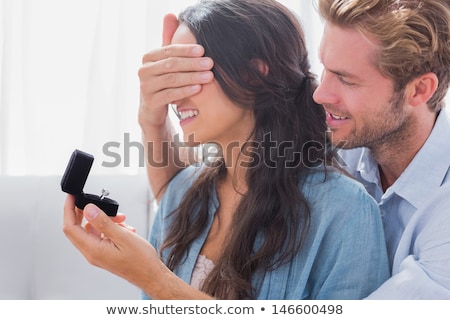 Сток-фото: Man Offering Engagement Ring To Woman