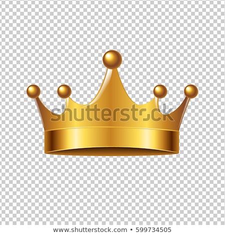 Vector Icon Gold Crown Stok fotoğraf © cammep