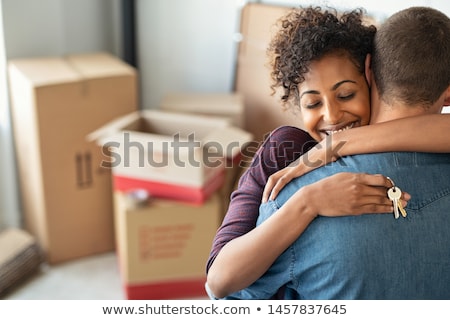 Stockfoto: Couple Moved In