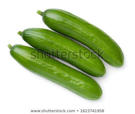 Stock fotó: Mini Cucumbers Isolated On White Background