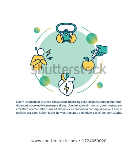 Сток-фото: Cardiovascular Diseases Danger Concept Icon With Text