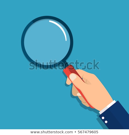 Stok fotoğraf: Hand Holding Magnifying Glass