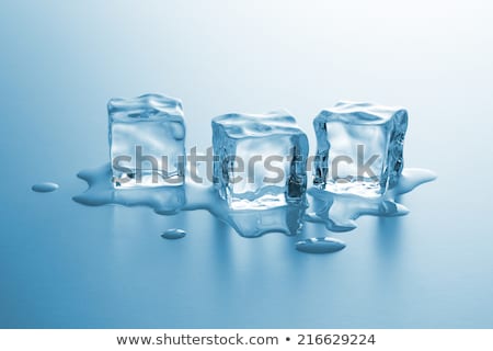 Stock photo: Three Melting Ice Cubes