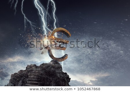 Foto stock: Euro Crash