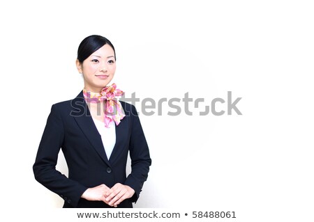 Stock photo: Pretty Asian Flight Attendant In Airport