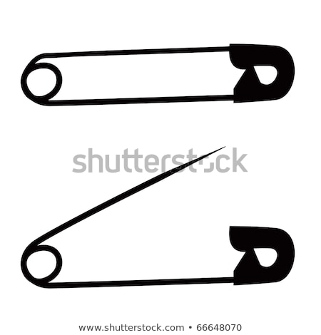Safety Pin Silhouette Imagine de stoc © nicemonkey