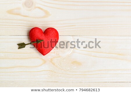 Stock photo: Red Velvet Hearts Couple