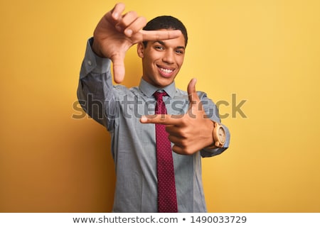 Foto stock: Businessman With Frame