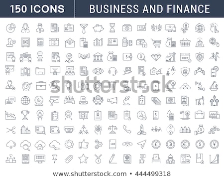 Foto d'archivio: Modern Flat Financial And Business Icons