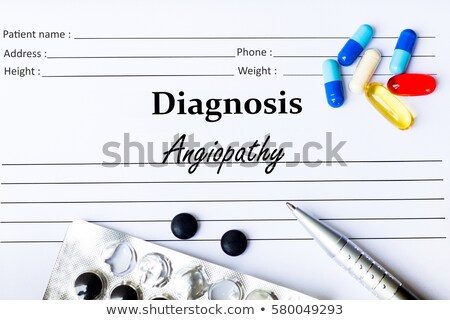 Angiopathy Diagnosis Medical Concept ストックフォト © chrisdorney