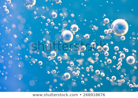 Stock photo: Blue Water With Oxygen Bubbles Texture