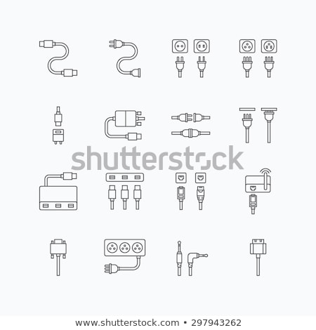 Stock photo: Jack Cable Line Icon