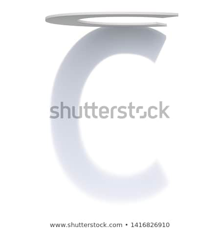 Drop Shadow Font Letter C 3d Foto stock © djmilic