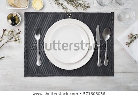 Stock photo: Dinner Plate Set