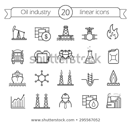 Stockfoto: Gasoline Can Line Icon