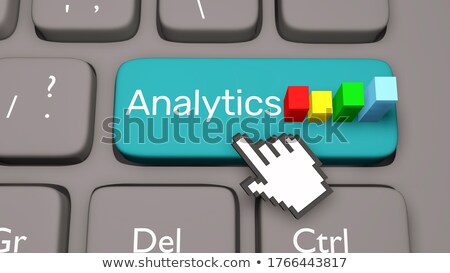 Stock fotó: Analyzing Seo Data On Keyboard Key Concept